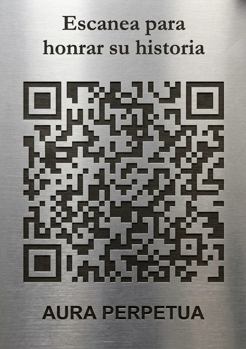 Placa QR Aura Perpetua